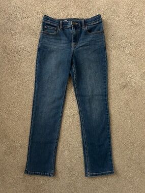 Primary Dark Blue Straight Leg Girls Jeans size 10